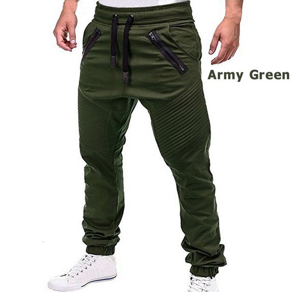 

2021 new mens skinny slim fit male casual trousers for men jogger bodybuilding sweat pants gpot, Black