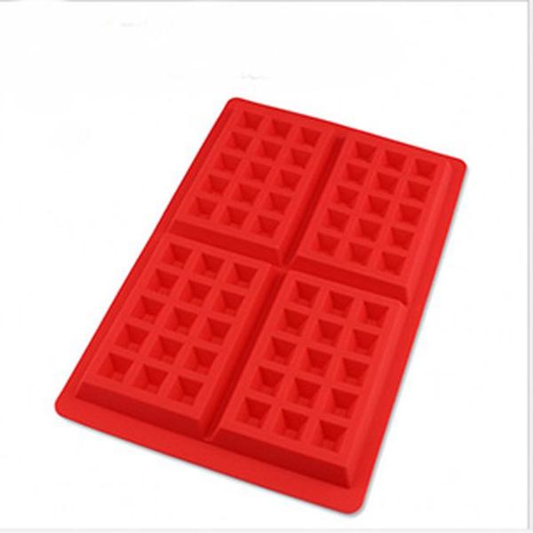 

waffles cake mould heart and square 4-cavity sile chocolate pan cooking tools kitchen accessories waffles cake wmtxey
