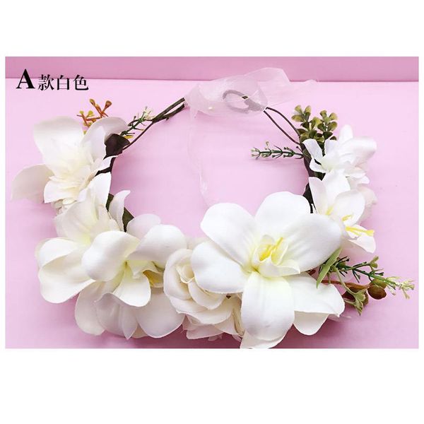 

bride headdress women flower wreath wedding bridesmaids floral garland baby kids party hair accessories studio ps qylewt