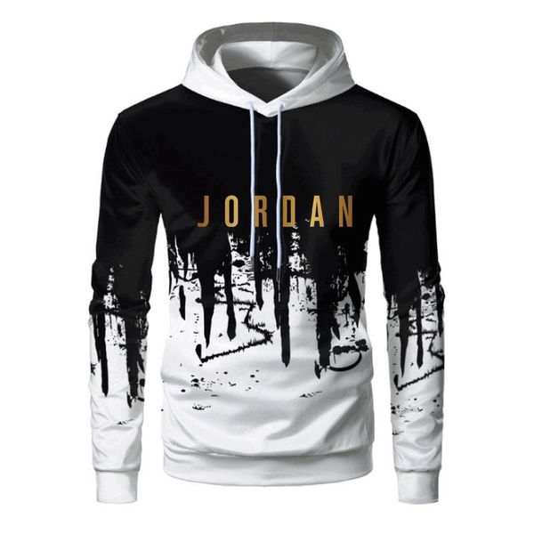 

2020 new men's hoodie clothing 3d street wear sweatshirt cartoon oversized alvrd, Black;white