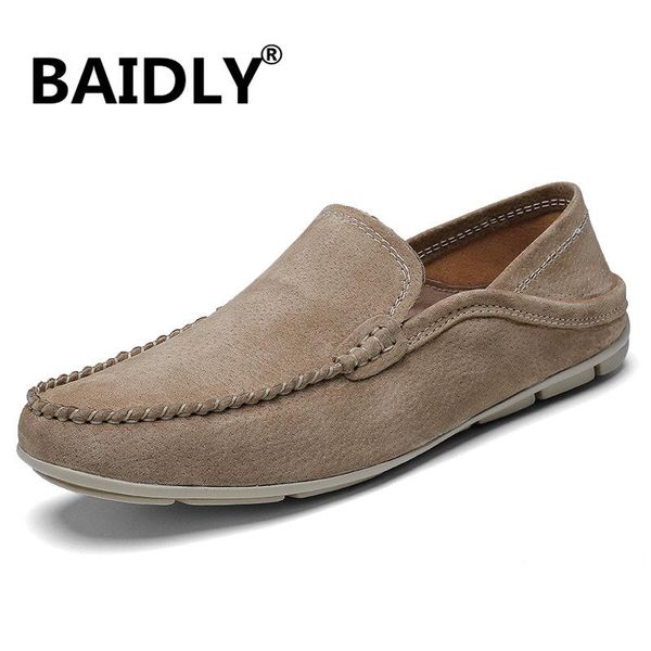 

men's casual shoes british style moccasins genuine leather men flats zapatos hombre men loafers footwear chaussures, Black