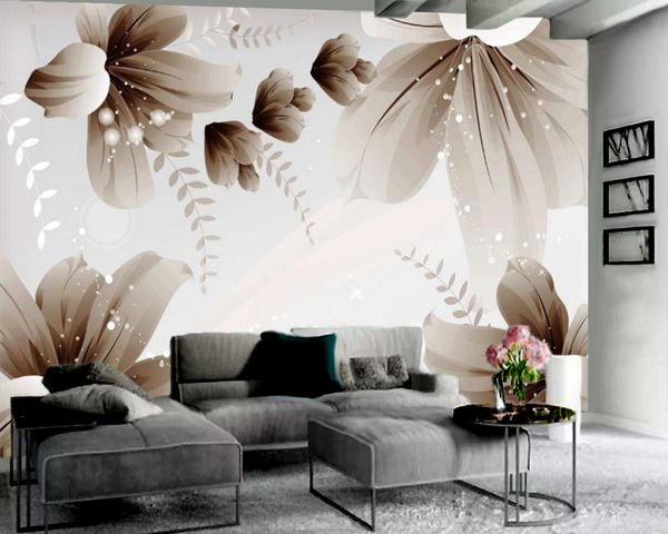 

3d wall paper for bedroom beautiful flowers 3d wallpaper premium atmospheric interior decoration wallpaper
