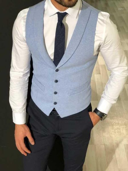 

men's slim fit suit vest for men handsome groom wedding vintage waistcoats ropa caballero hombre casual blazer custom1, Black;white