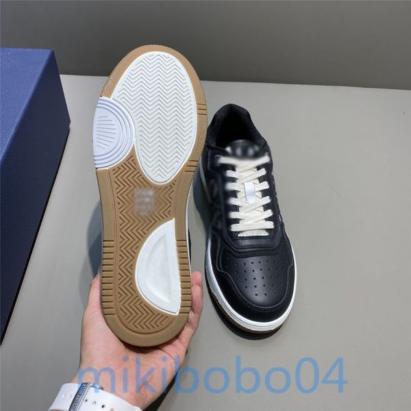 

2021 new style 1.1 men's b27 low-sneakers ladies white black smooth leather white diagonal galaxy print casual shoes, Black;red