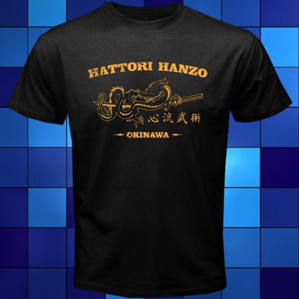 

sport new hattori hanzo okinawa kill bill movie black t-shirt new fashion mens cool o neck t-shirt graphic tees