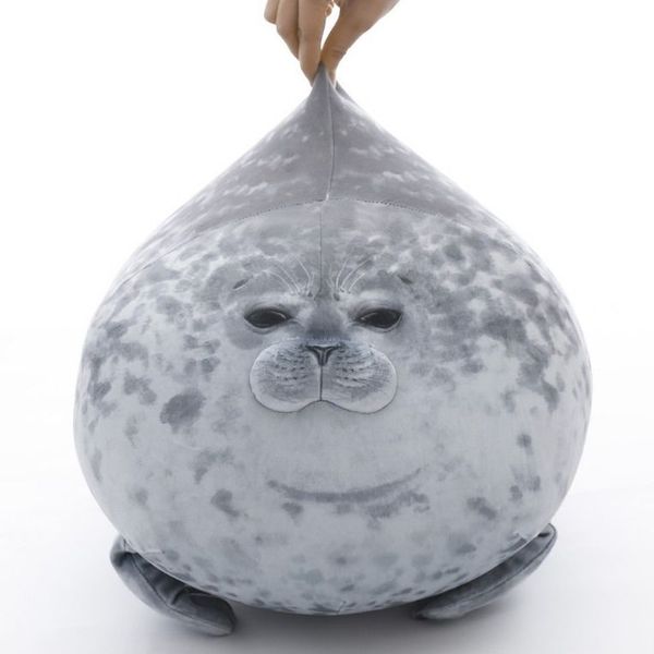 

simulation seal pillow dumpling small seal doll doll plush toy haiyou pavilion cushion soft cute 001