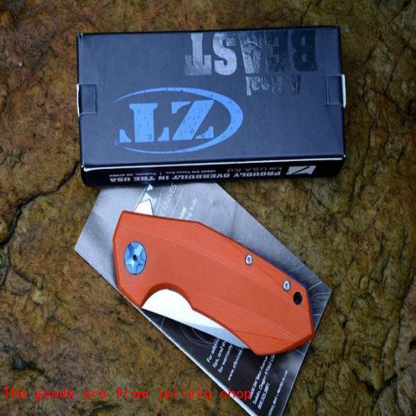 

tolerance 0456 knife zt folding d2 zero tactical g10 camping hunting survival pocket knife military utility flipper ball bearing p7xct qynf