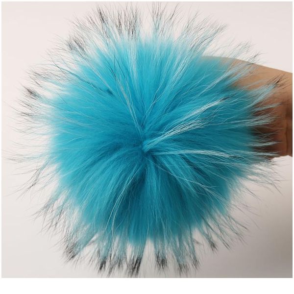 

dankeyisi 13cm 15cm raccoon fur pom poms real fox fur pompoms mink fur balls natural pompon for knitted skullies ha jllnhk