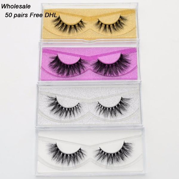 

false eyelashes dhl 50 pairs visomink handmade collection 3d dramatic lashes 32styles glitter packaging