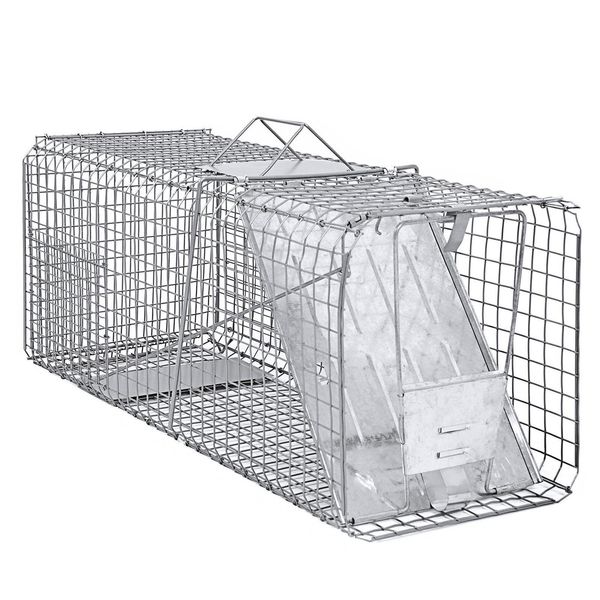 

raccoon skunk humane animal trap 31"x12"x12" cage rabbit cat live rplp4