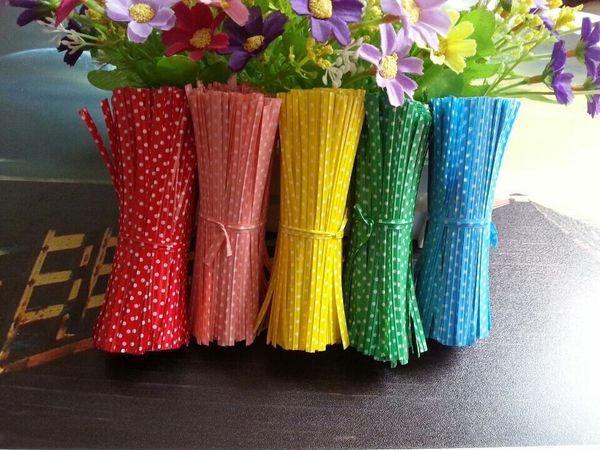 

yudoo podian baking fashion tie wire seal gift wrapping plastic tie wire about podium optional cable binding optional 6 pieces 500 color sel