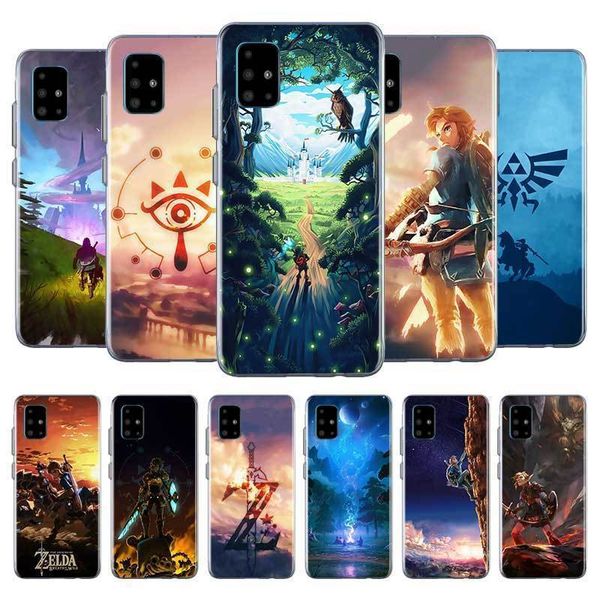 

the legend of zelda pu case for samsung galaxy a71 a51 5g m30s a41 a31 a21s a01 a11 m31 m51 m40 capa back phone coque