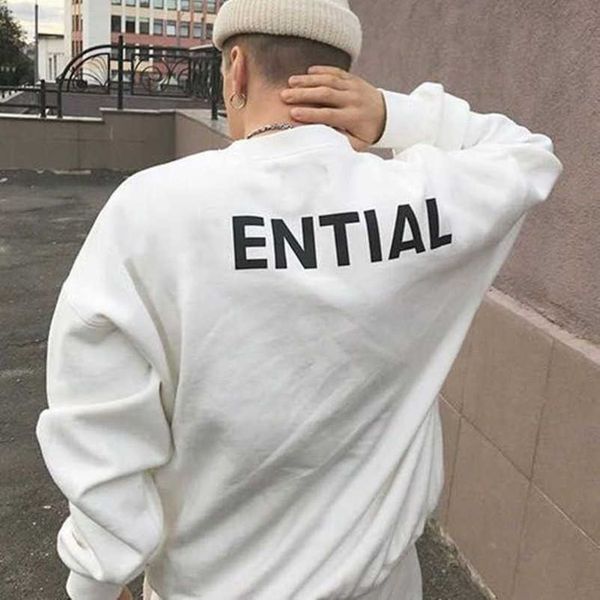 

es brand luxury sweatshirts mens women reflection designers hoodies embroidery hooded winter man long sleeve hoodie clothes hip hop fashion, Black