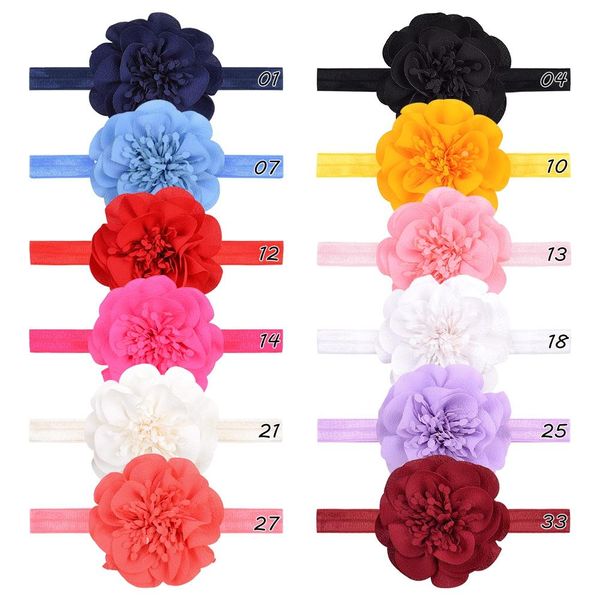 

12pcs/lot flower baby headband kids ribbon elastic hair bands for cute girls headbands children turban hair accessories gift q sqclfx
