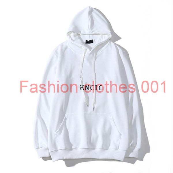

hoodie for men fashion men's sweater autumn and winter terry trend letter printing women's casual hoodie 2 colors size s-2xl, Black