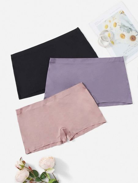 

3pack plus no show panty y9bj#, Black;white