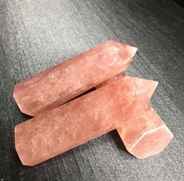 

natural strawberry stone wand red quartz crystal stone point crystal wand rock healing crystal gift polished jlloev mx_home