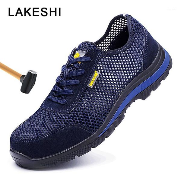 

men's work safety shoes outdoor steel toe shoes work safety boot combat ankle boots indestructible men sneakers1, Black