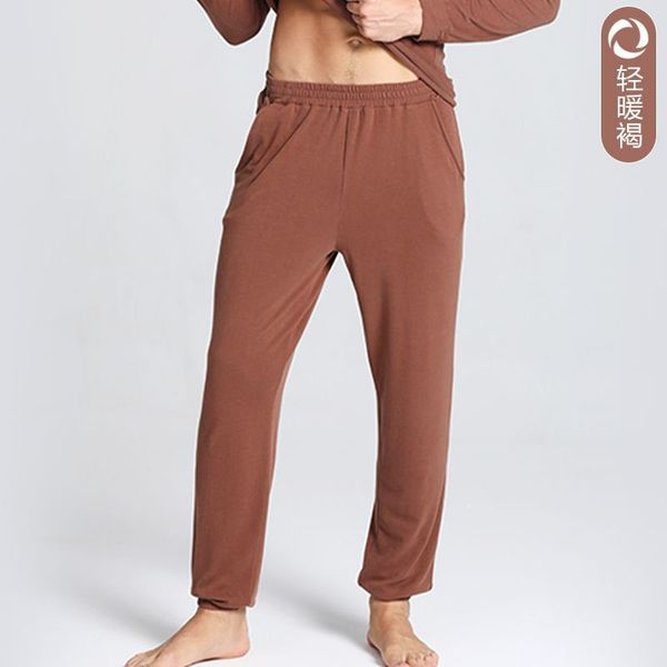 

winter keep korean men thin close-fitting traceless sleep sleepwear men's bottoms o0qc, Black;pink