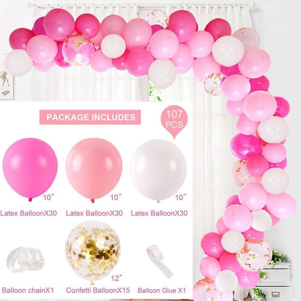 

fengrise красочный шар arch chain oh baby birthday party decor kids latex ballon набор garland baby shower девочка для вечеринок jllhnw