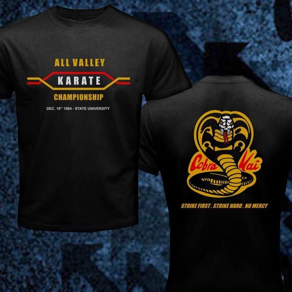 

karate kid cobra kai всего чемпионат долина каратэ ретро кино martial art double side новых тонкий t шир толстовка толстовка мужчина тенниск