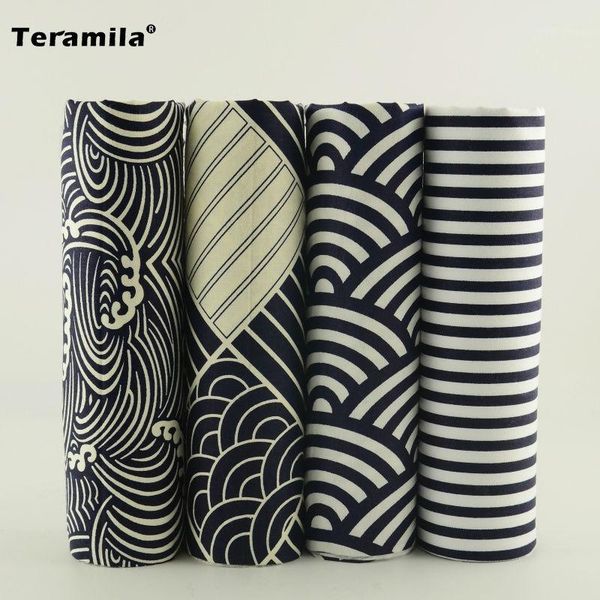 

teramila balck and white color stripes and clouds design 4pcs cotton twill fabric retro baby clothes telas material home textile1, Black;white
