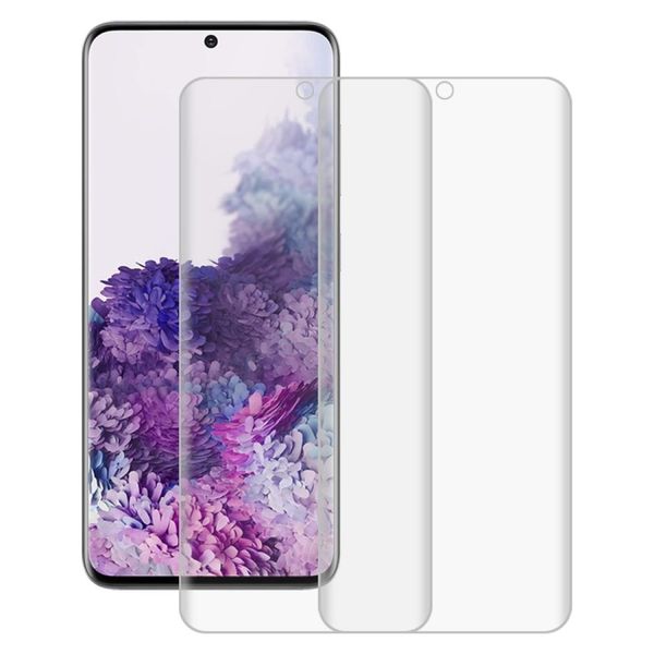 

2 pcs full coverage soft pet film screen protector for galaxy s20 ultra