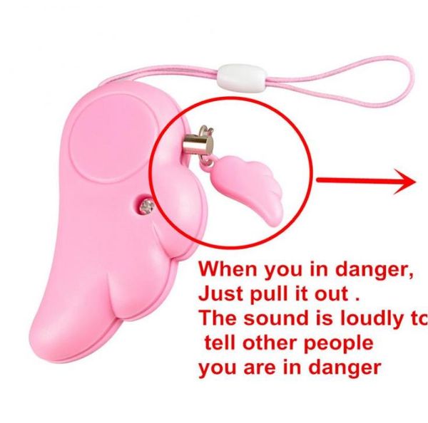 

girl women personal alarm anti-attack panic safety defense security anti-attack loud alarm for child girl women powered by button battery 07