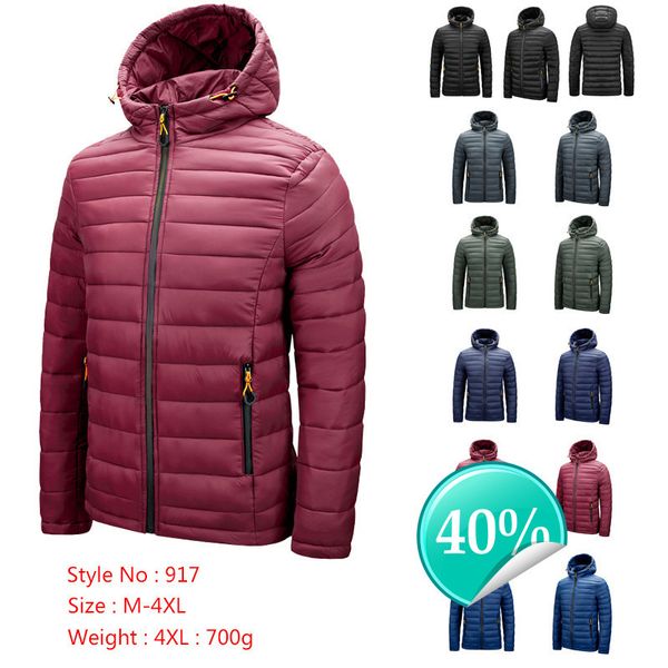 

men's winter warm outdoor down jacket fashion akpcab0, Black