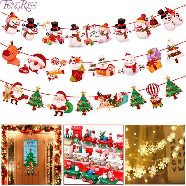 

украшения для дома navidad 2019 santa calus баннер рождественские подарки cristmas dcor с новым годом