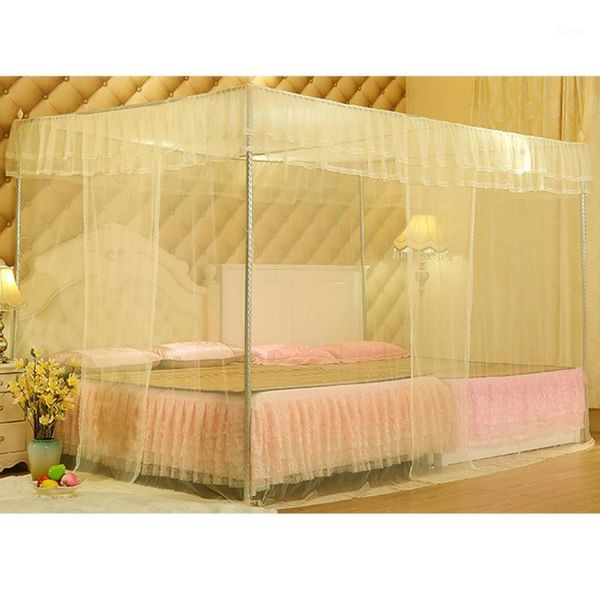 

romantic princess canopy mosquito net no frame fit for twin full queen king bed net1