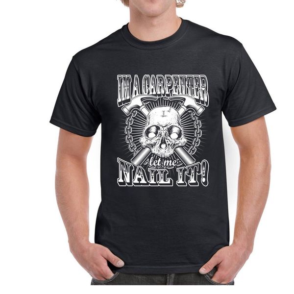 

new print letters men t shirt print shirts i'm a carpenter men's tee shirt let me nail it logo shirts sport hooded sweatshirt hoo