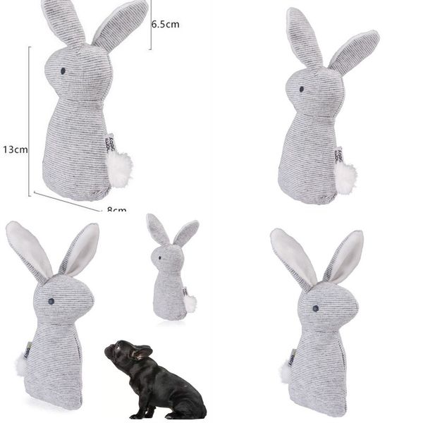 

vocalization pet toy rabbit plush stripe small bell lovely three-dimensional kitty doggy toys new pattern selling 5 2md j1