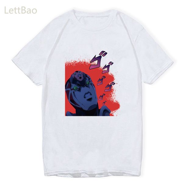 

sport japanese anime jojo bizarre adventure king crimson t shirt men women summer funny cartoon graphic streetwear tees