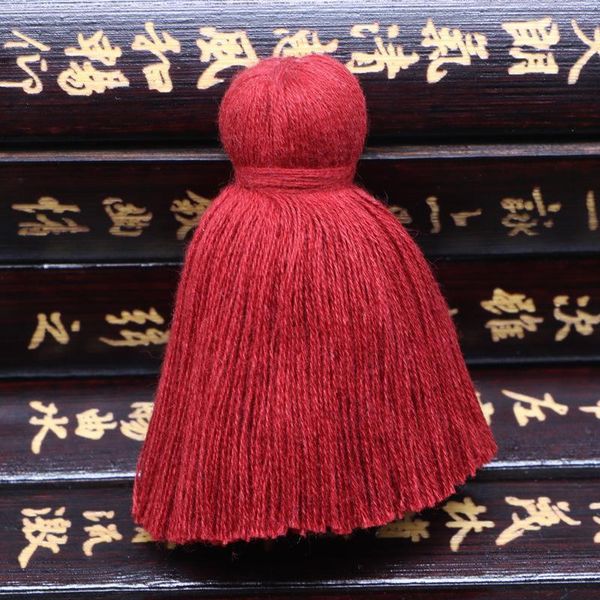 

5pc 6cm mini cotton fat tassel pendant home textile curtain clothing pendant tassel diy key bag bracelet necklace craft tassels h jllmut