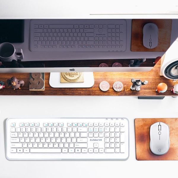 

keyboard mouse combos le xiang t8800 office business multimedia chocolate lapall-in-one mute wireless set