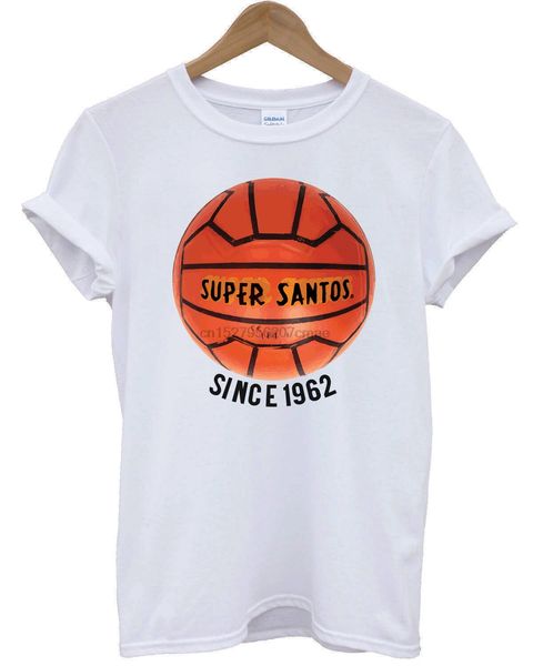 

t-shirt super santos - maglietta 100% cotone bianco(1) sport hooded sweatshirt hoodie