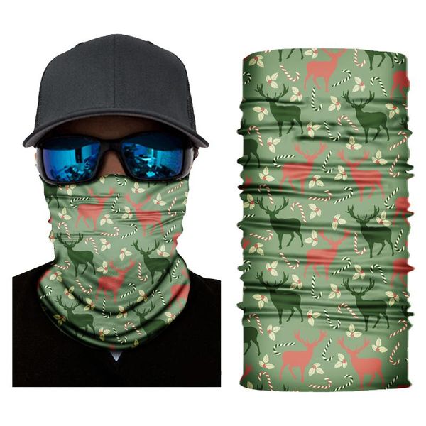 

christmas seamless sports bandana 3d printed bandana scarf men hiking neck gaiter ski cycling balaclava headwear face shield wmteyd xhlove, Black