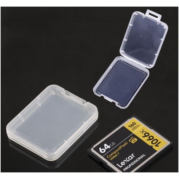 

protection case card container memory card boxes cf cards tool plastic transparent storage box mini cf card easy to c jllldd mxyard
