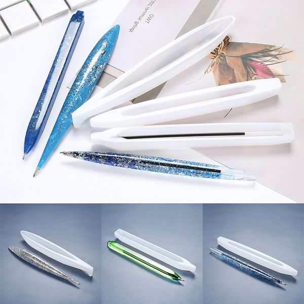 

1pc transparent silicone mould dried flower decorative craft diy ballpoint pen mold epoxy resin molds for jewelry