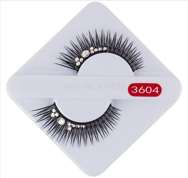 

false eyelashes handmade natural fake black long beauty party 1 pairs eye lashes bride wedding