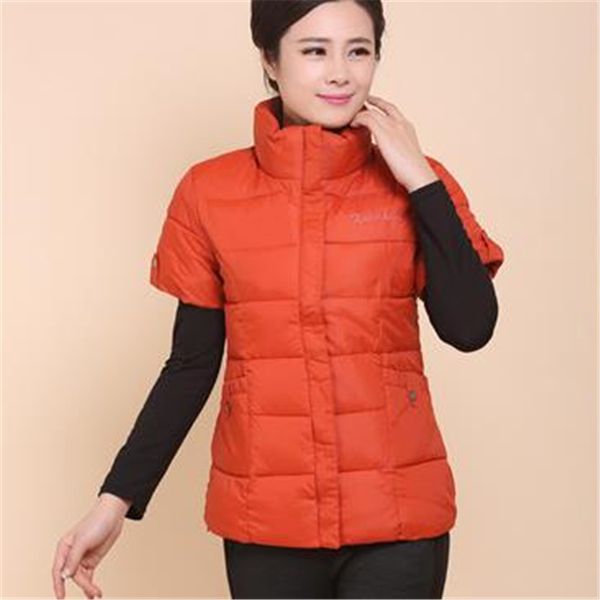 

woman autumn plus size thick down vest female spring oversized warm down waistcoat women winter warm bas vests down jacket 201031, Black;white