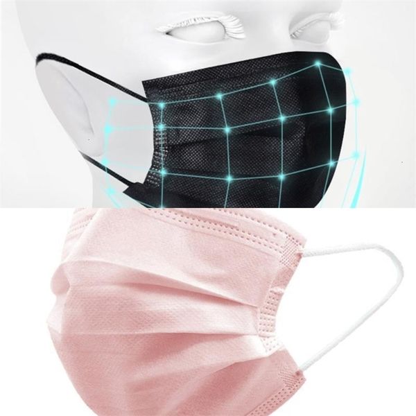 

unisexfilter disposable face non-woven mouth masks 3-layer pm2.5 anti pollution anti-dust protective sa