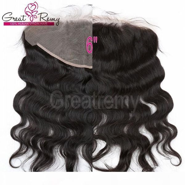 

13x6 ear to ear lace frontal closure indian human hair weaves closures unprocessed body wave virgin hairpieces greatremy new arrival, Black