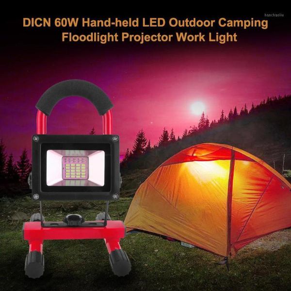 

portable lanterns 60w floodlight projector led lights waterproof bright hand-held lamp outdoor camping work lamps suppliers1