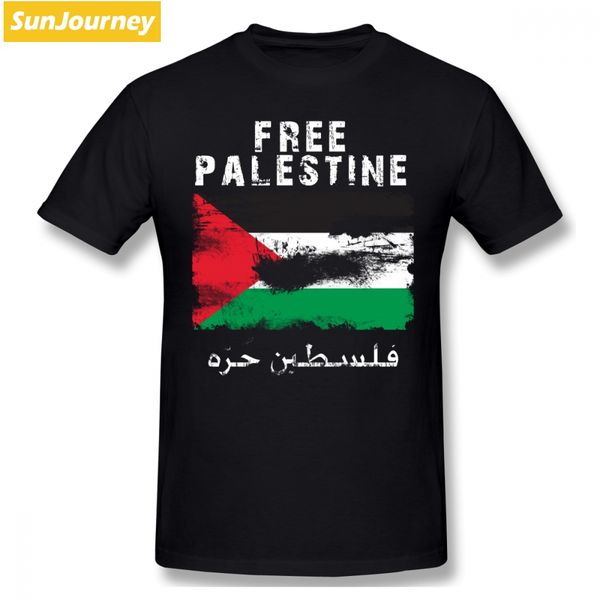 

vintage palestine flag men t shirt plus size cotton crewneck short sleeve custom funny t shirts sport hooded sweatshirt hoodie