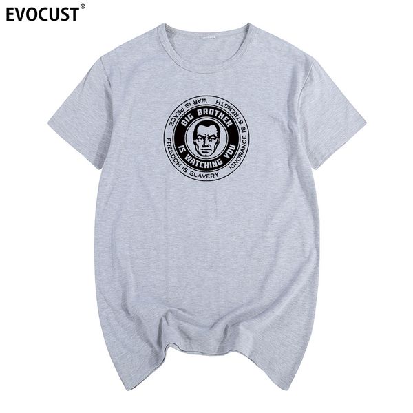

george orwell 1984 big brother summer print t-shirt cotton men t shirt new women tee sport hooded sweatshirt hoodie