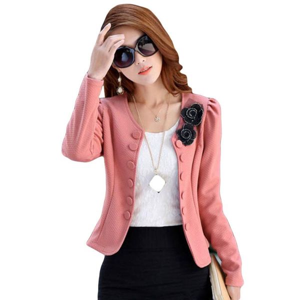 

women lady suit blazer work office double-breasted suit blazer slim jacket coat, White;black