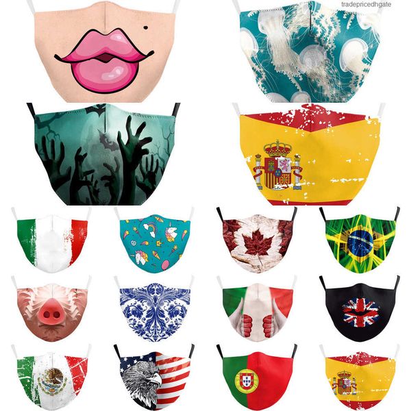 

print keep spain forza cool mask flag italy fighting face masks fabric protective pm smt2