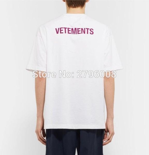 

2018 f/w summer staff vetements haute couture purple letter embroidery men short sleeve t shirt hiphop fashion casual cotton tee1, White;black